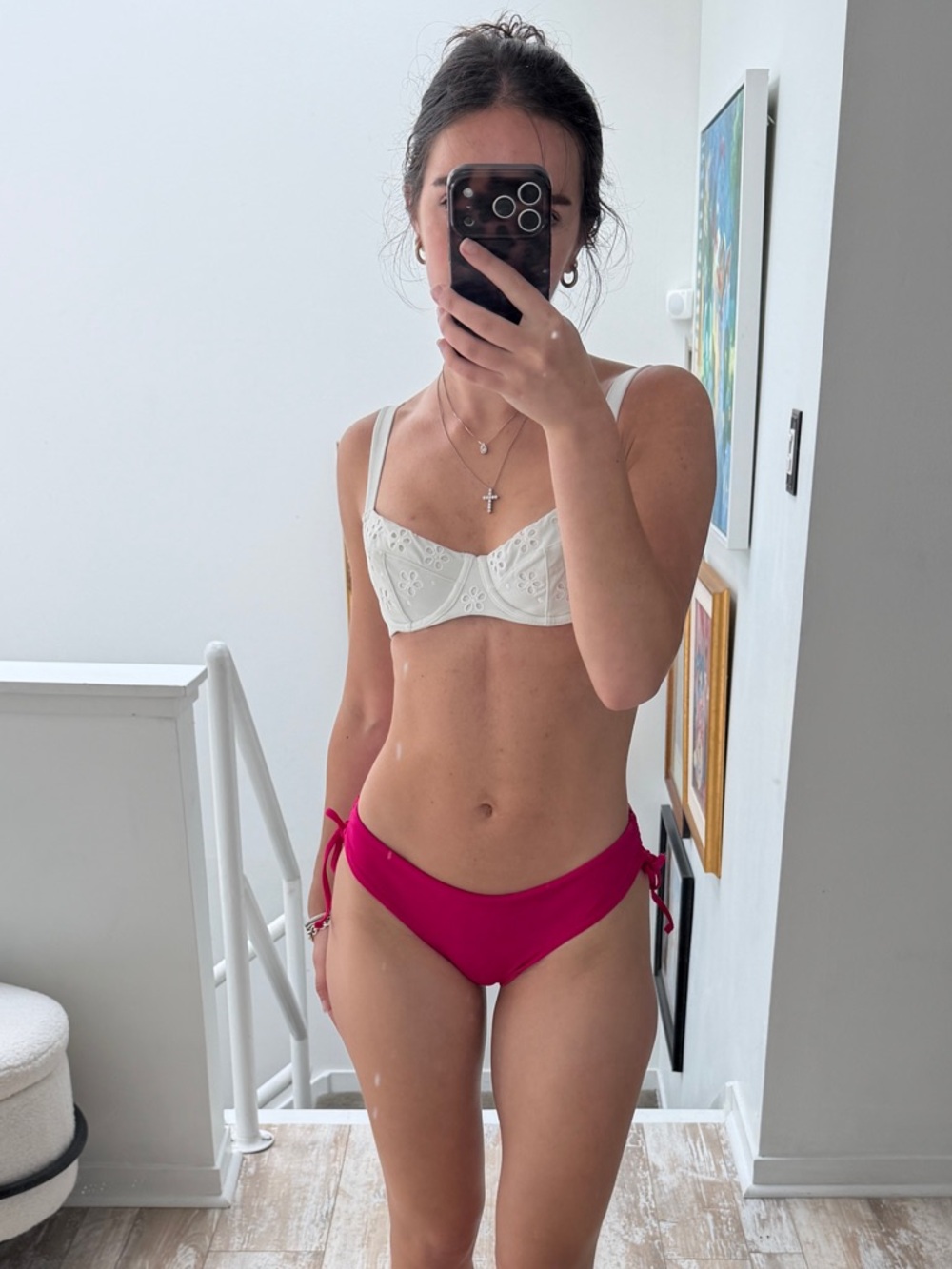 Victoria’s Secret White Eyelet Bikini Top